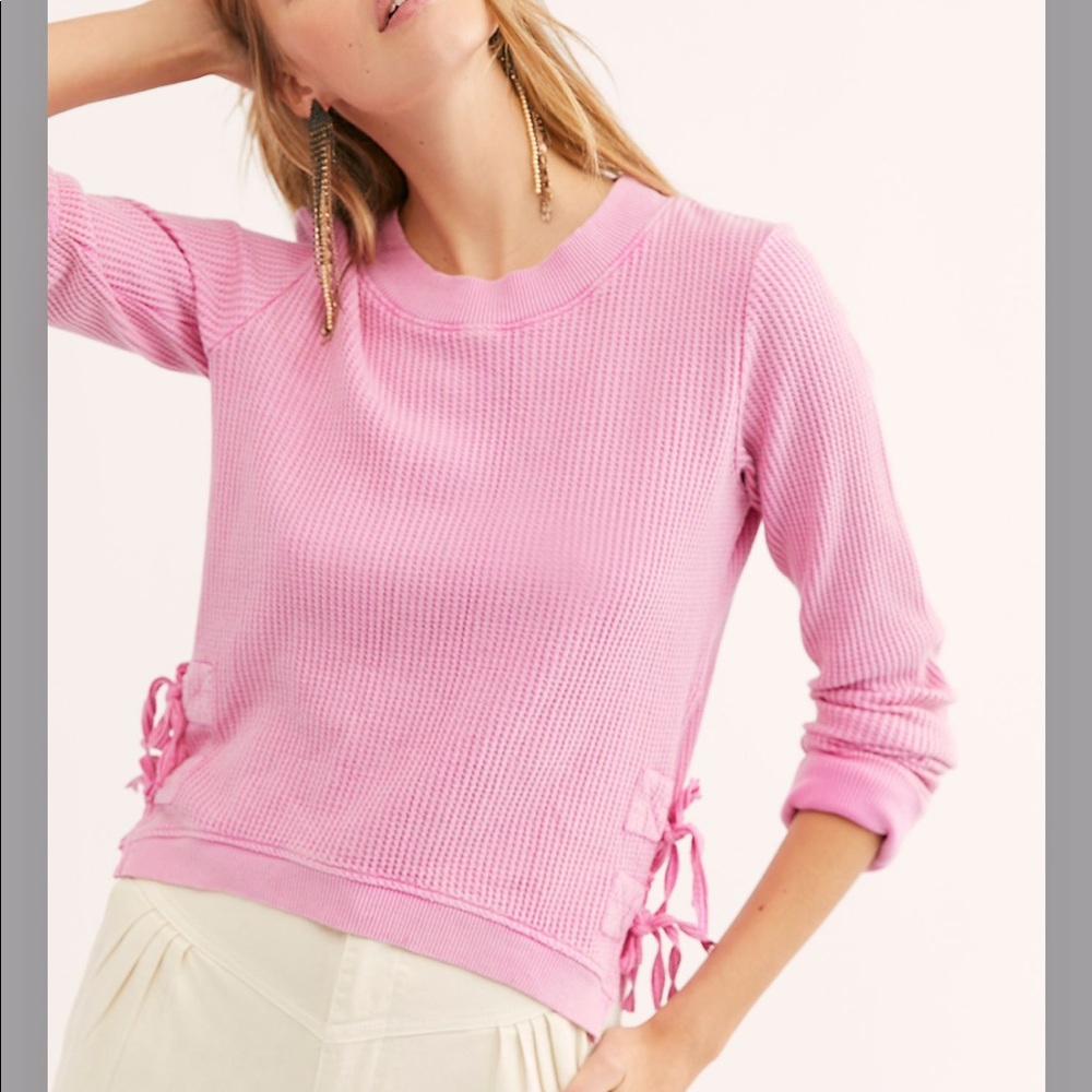 Free People One Cropped Interlaken Top